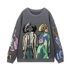 LuxeKnit - Sudaderas holgadas con estampado