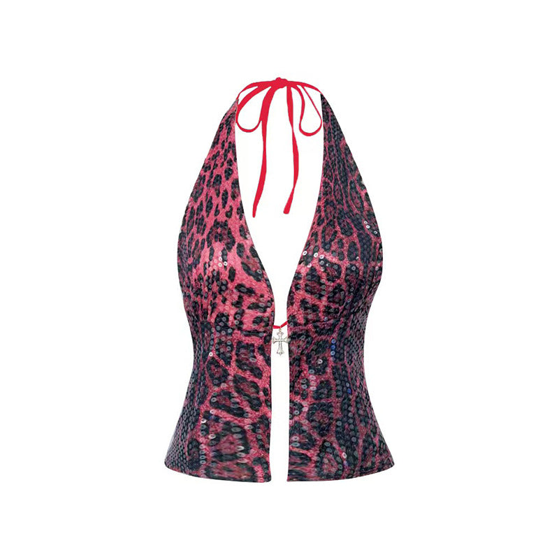 Blusa halter para mujer de estilo elegante - Eilidhra