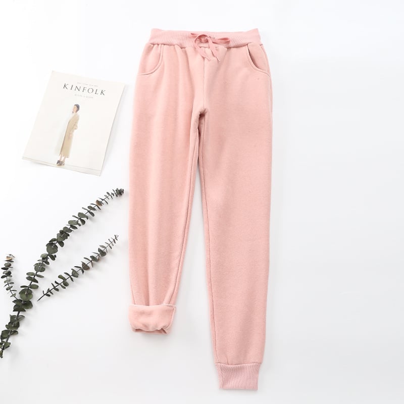 Pantalones para mujer efecto aterciopelado interior - Lureta
