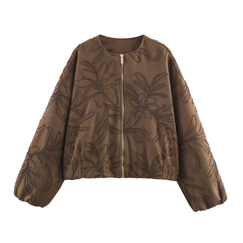 Chaqueta para mujer bordado floral - Yrsa