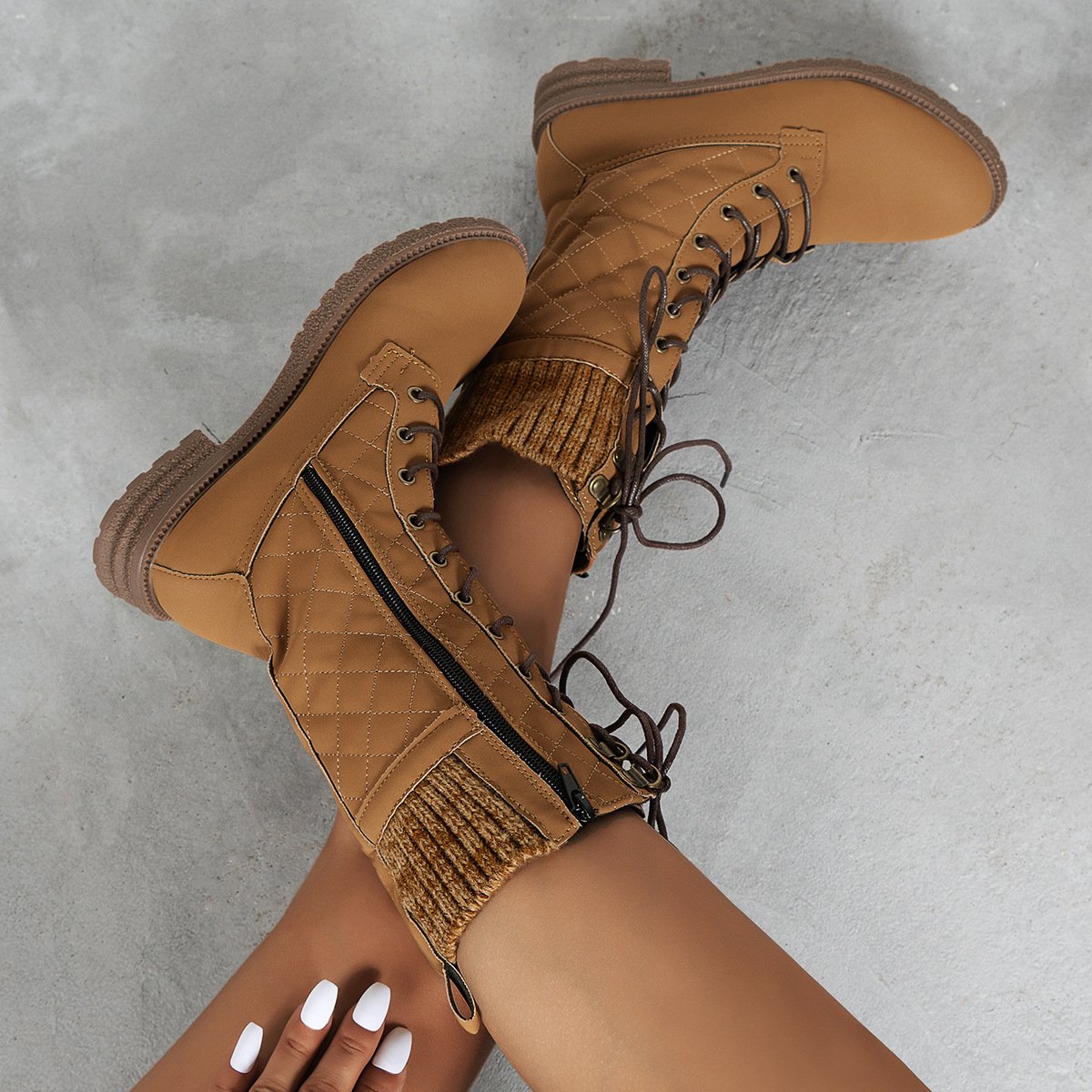 Botas altas acolchadas para mujer - Irina