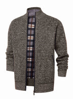 Chaqueta de punto con cremallera y cuello alto - Joshua
