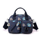 Bolso de hombro mujer con múltiples bolsillos estampado floral - Elora