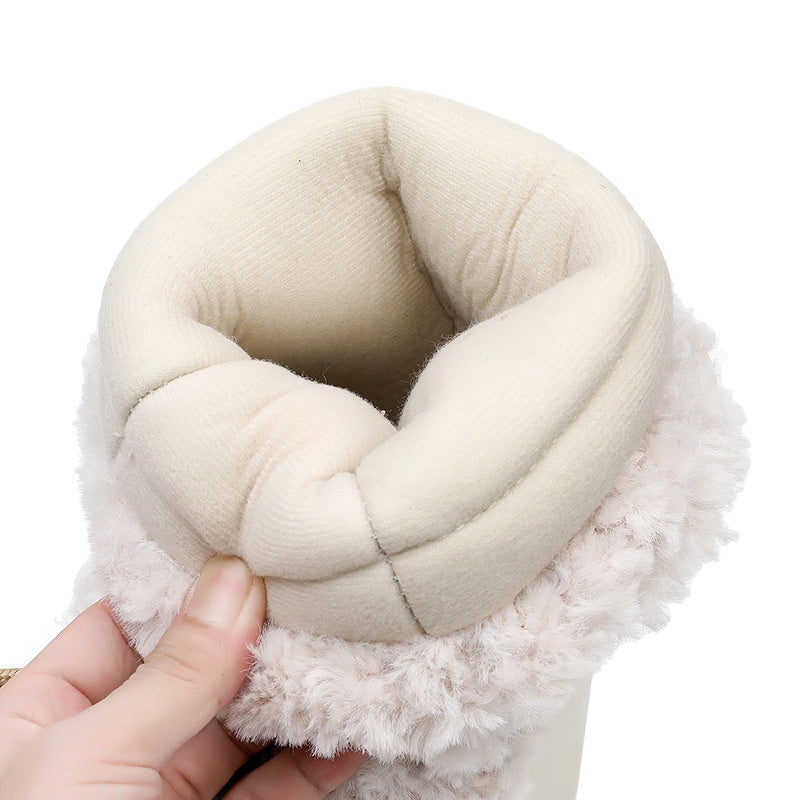 Botas de nieve para mujer con interior afelpado y caña media - Zanarkand