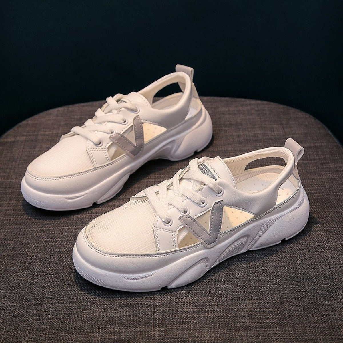 Zapatillas deportivas mujer diseño perforado - Avelyn