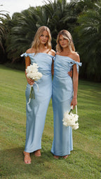 Vestido largo de hombros descubiertos para mujer - Melina