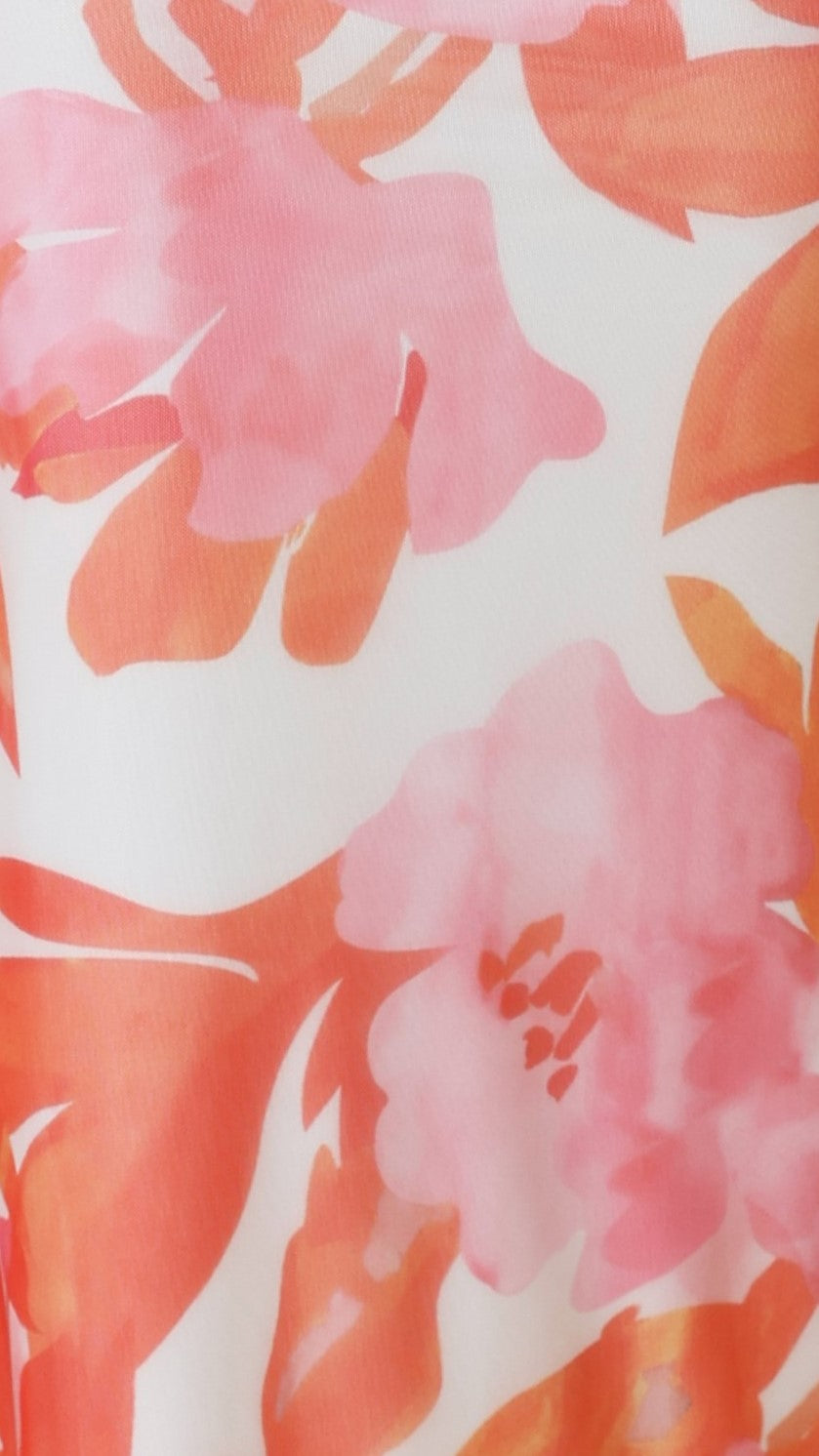 Vestido largo estampado de corte ajustado para mujer - Melissa