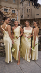 Vestido largo de un solo hombro para mujer - Rousa