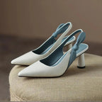 Nora - Elegantes zapatos negros con lazo