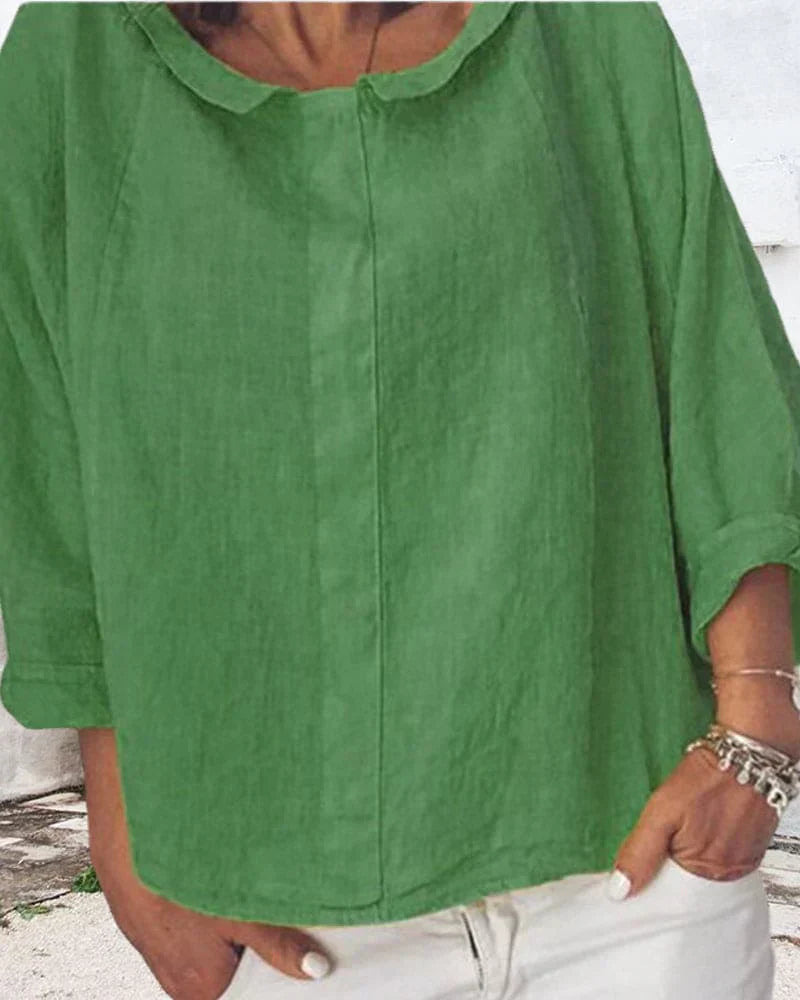 Naddie - Camisa holgada en colores lisos