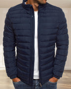 Carlos - Chaqueta monocolor con cuello alzado en varios colores