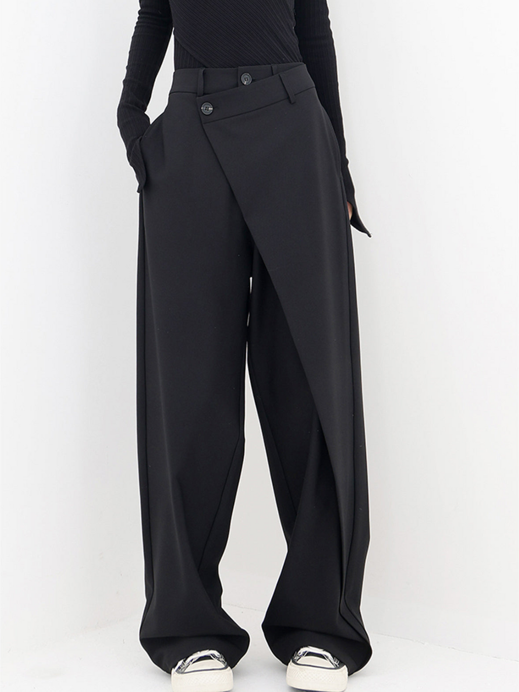 Pantalón para mujer de pierna ancha con cintura estructurada - Arleth