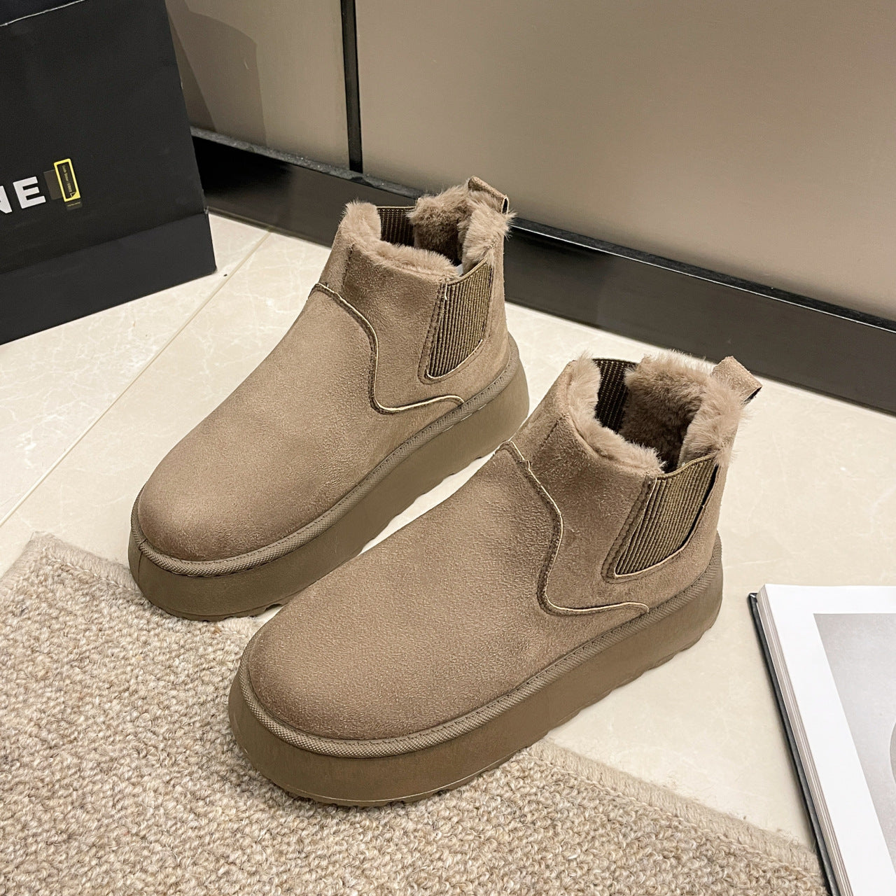 Botines para mujer estilo invernal con interior afelpado - Maivelle