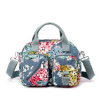Bolso de hombro mujer con múltiples bolsillos estampado floral - Elora