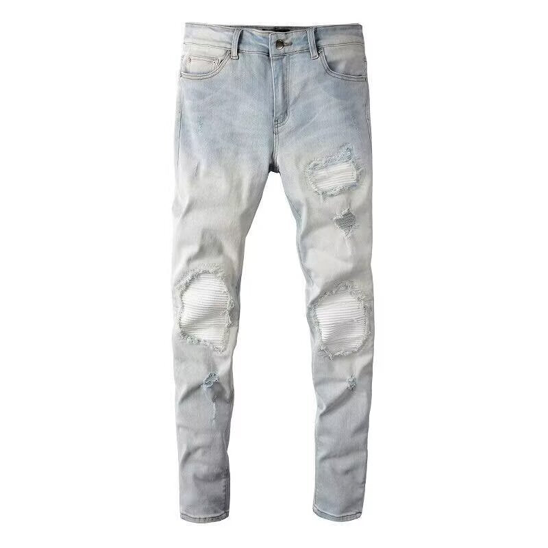 Pantalones vaqueros slim con efecto desgastado - Eirikur