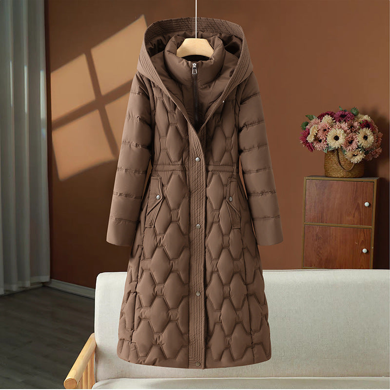 Abrigo para mujer acolchado largo de invierno - Cassy