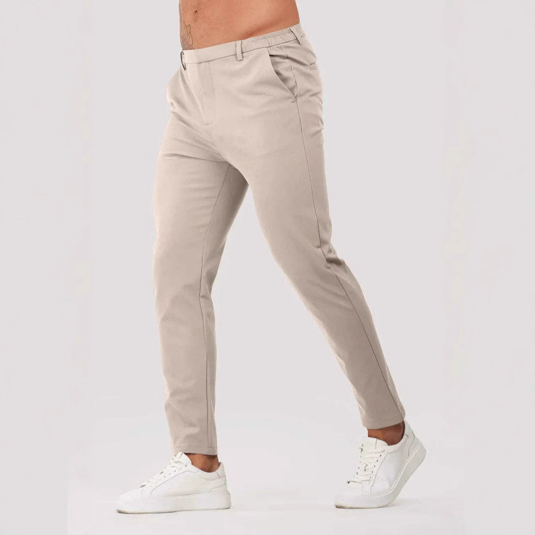 Pantalones rectos de traje para hombre - Jorund