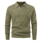 Suéter para hombre punto jacquard con cuello abierto - Raptor