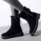 Botines para mujer efecto gamuza invierno - Kaelis