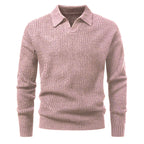 Suéter para hombre punto jacquard con cuello abierto - Raptor