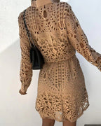 Hannah - Vestido camisero con lazada