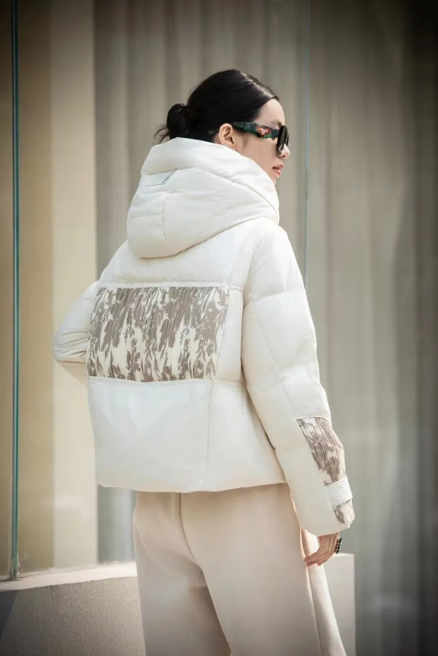 Elvy - Chaqueta de plumón con capucha
