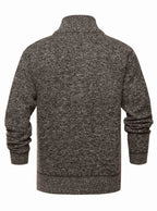 Chaqueta de punto con cremallera y cuello alto - Joshua