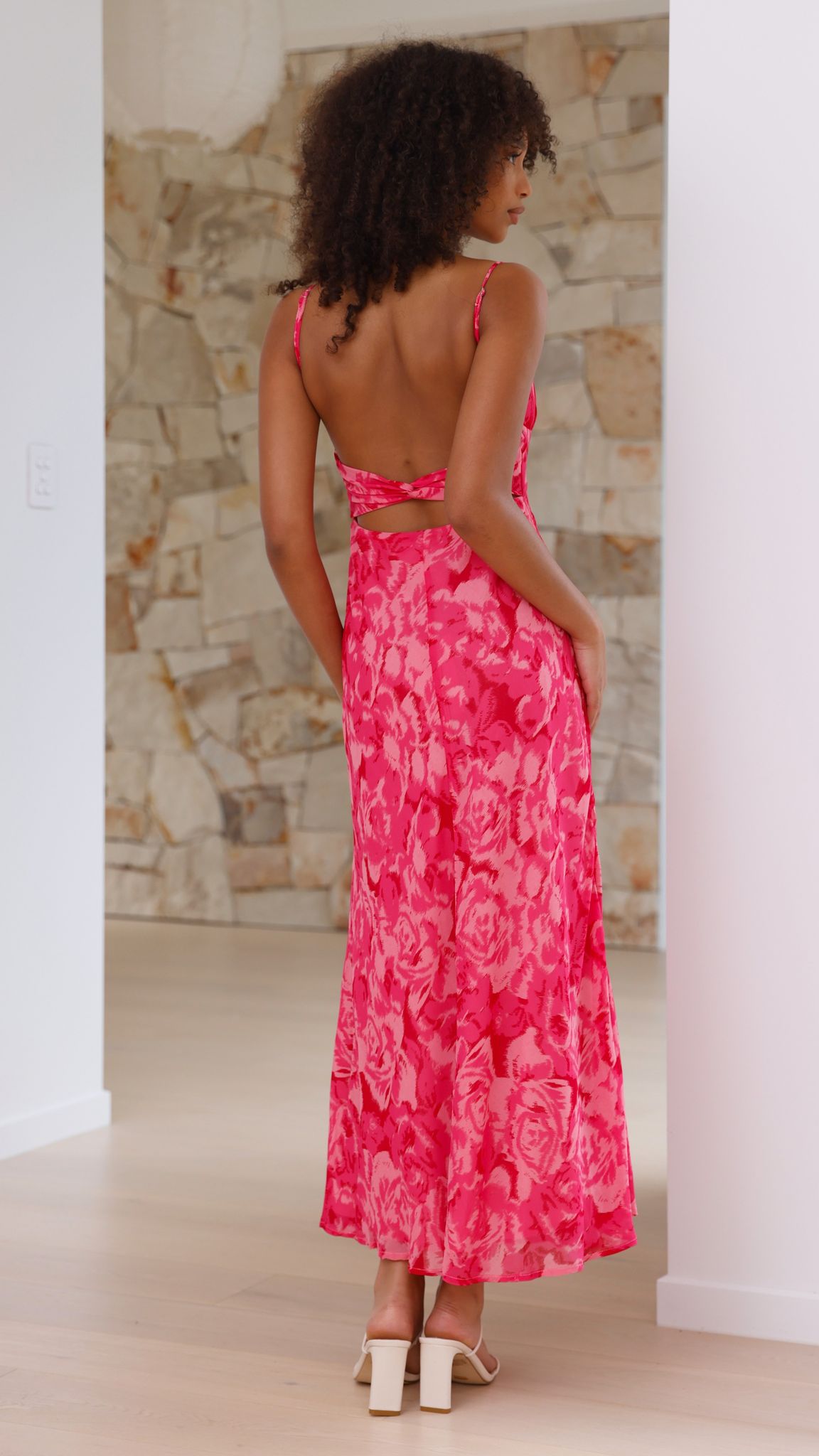 Vestido midi estampado floral para mujer - Kenny