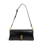 Bolso de hombro para mujer cuero sintético broche metálico elegante - Amandine