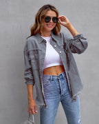 Chaqueta denim de mujer de estilo casual - Ravina