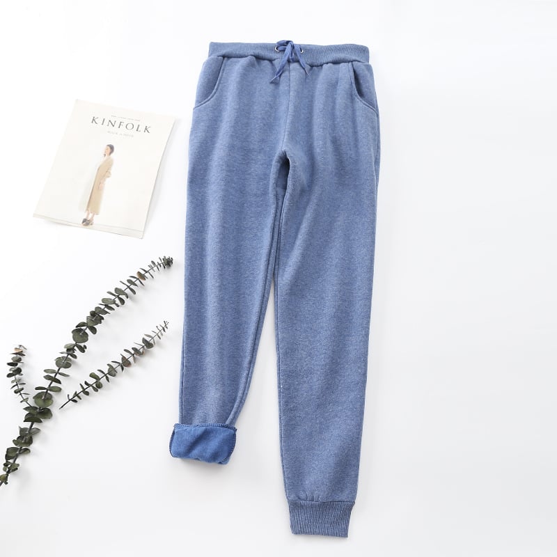 Pantalones para mujer efecto aterciopelado interior - Lureta