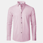 Gary - Camisa para hombre con elasticidad y protección contra arrugas