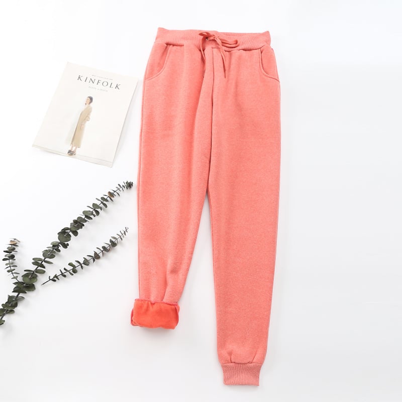Pantalones para mujer efecto aterciopelado interior - Lureta