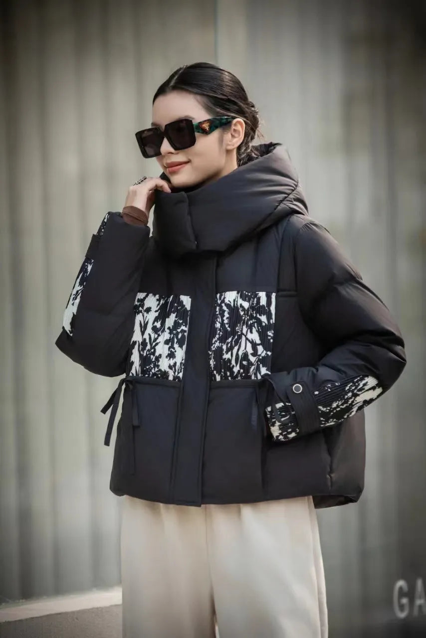 Elvy - Chaqueta de plumón con capucha