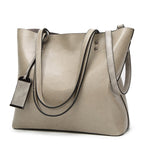 Bolso de hombro para mujer estilo retro cuero liso burdeos - Elea