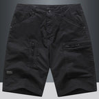 Pantalones cortos para hombre de bolsillos con cremallera estilo cargo recto - Elías