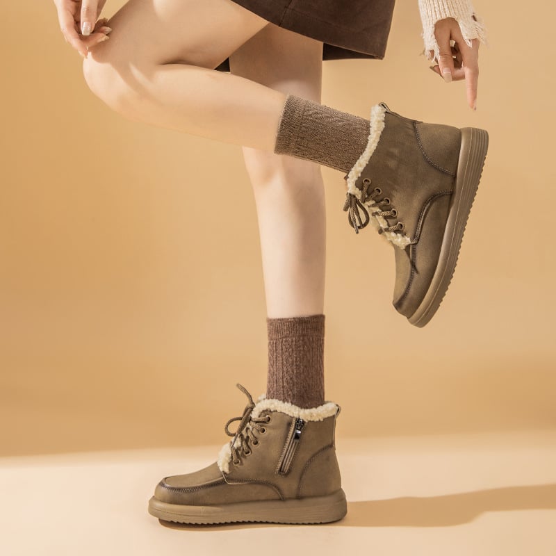 Botines para mujer estilo invernal con interior afelpado - Avenna