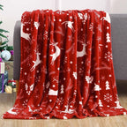 Manta térmica con estampado navideño