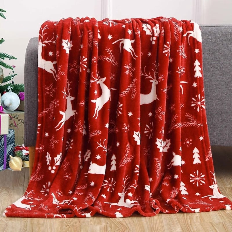 Manta térmica con estampado navideño