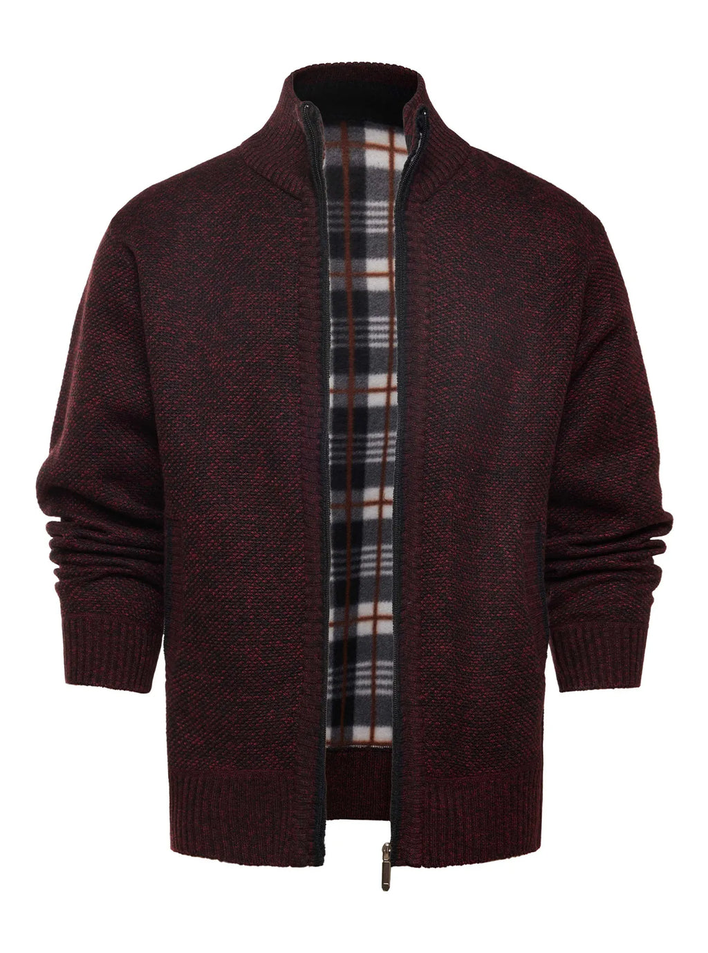 Chaqueta de punto con cremallera y cuello alto - Joshua