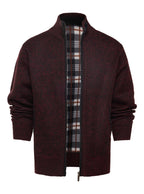 Chaqueta de punto con cremallera y cuello alto - Joshua