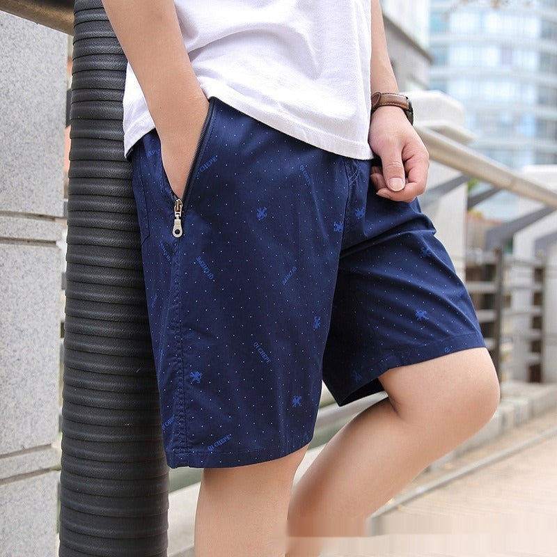 Pantalones cortos hombre algodón estampado estilo casual - Iván