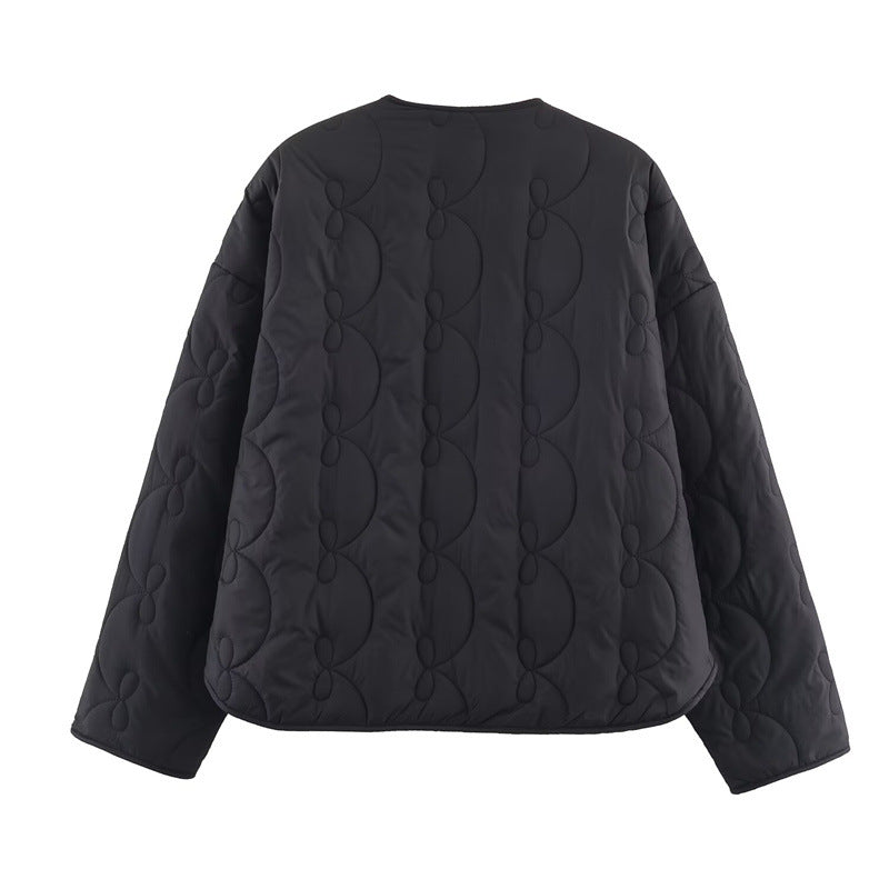 Chaqueta acolchada con patrón de lazos - Maeren