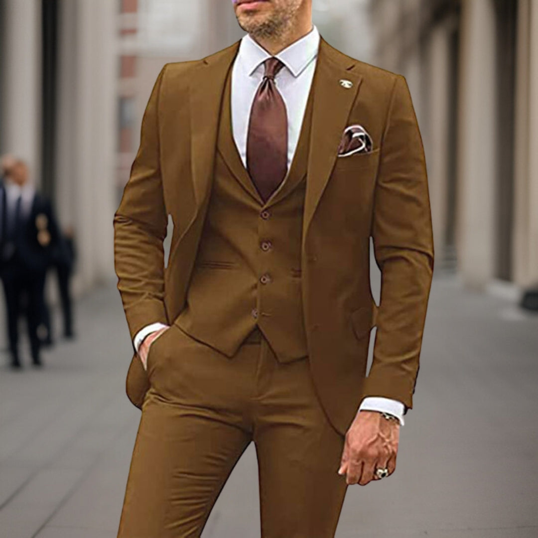 Traje de negocios de tres piezas para hombre - Pietro