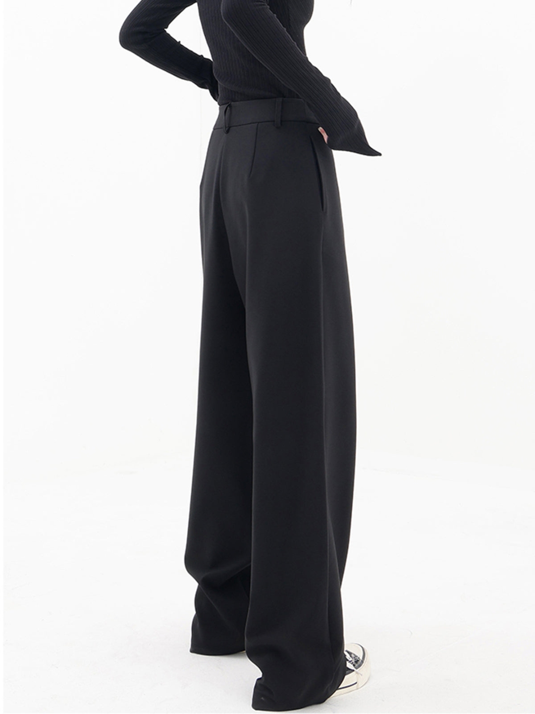 Pantalón para mujer de pierna ancha con cintura estructurada - Arleth