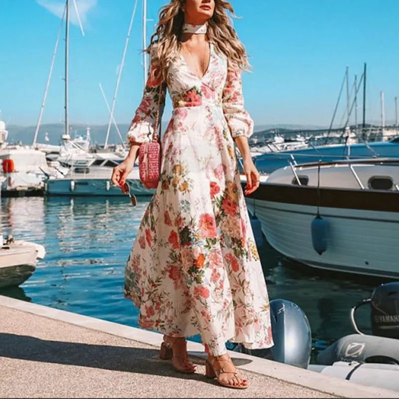 Emma - Elegante vestido estampado de flores