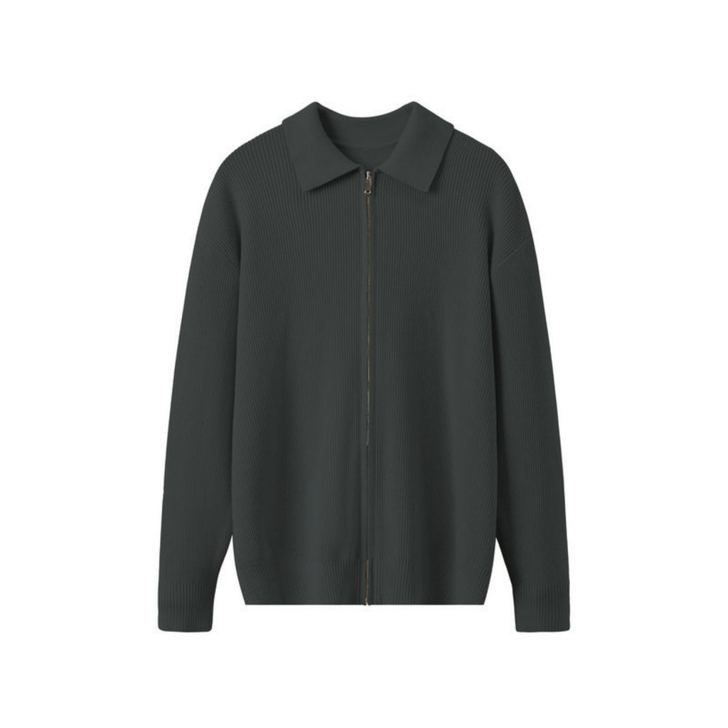 Cárdigan de punto con cuello para hombre - Franco