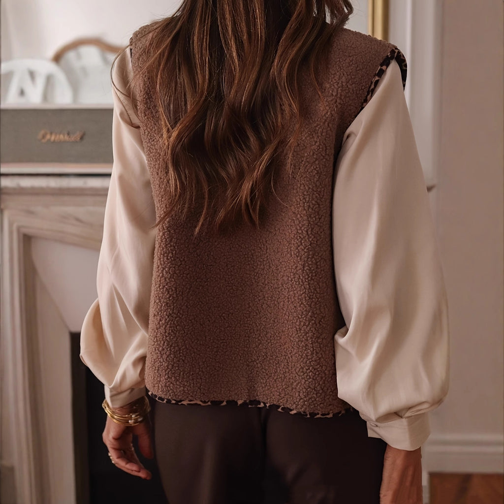 Chaleco para mujer efecto lanoso - Iselya