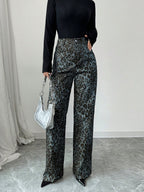 Pantalón para mujer textura estampada - Vaelinne