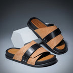 Sandalias para hombre de piel sintética cruzada diseño cómodo - Mateo